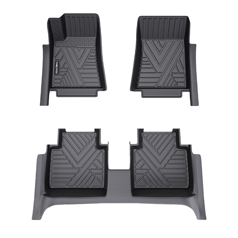 TPE翻边五座脚垫